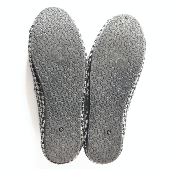 XOXO Houndstooth Canvas Slip On Flat Shoes Leather - Picture 7 of 10